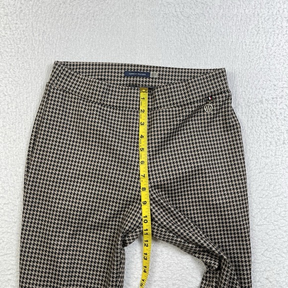 Tommy Hilfiger Pants Womens 6 Brown Black Houndstooth Chic Professional Preppy - Picture 6 of 10